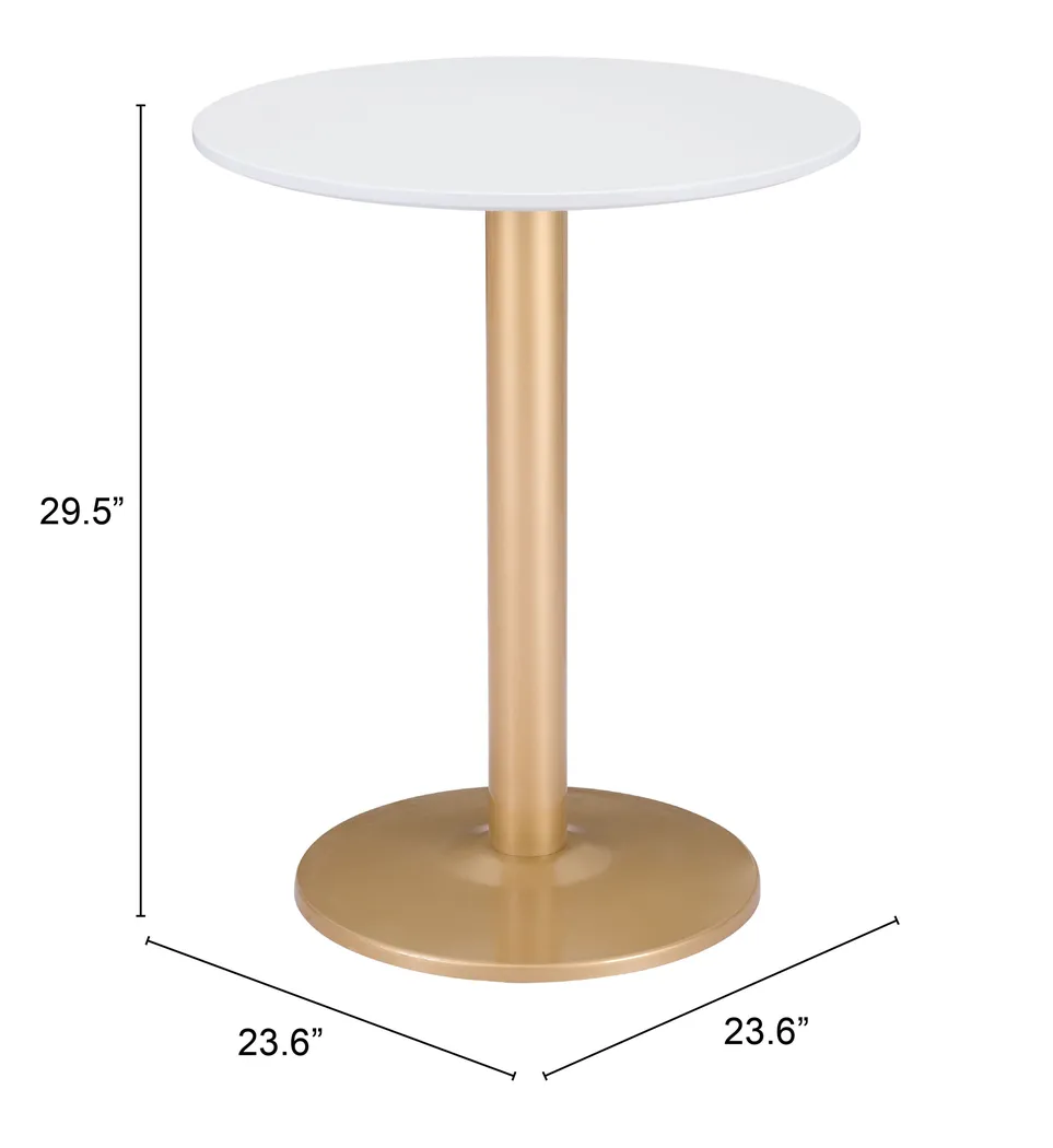 Thisbe Gold Round Bistro Table - Thumbnail - Image 4