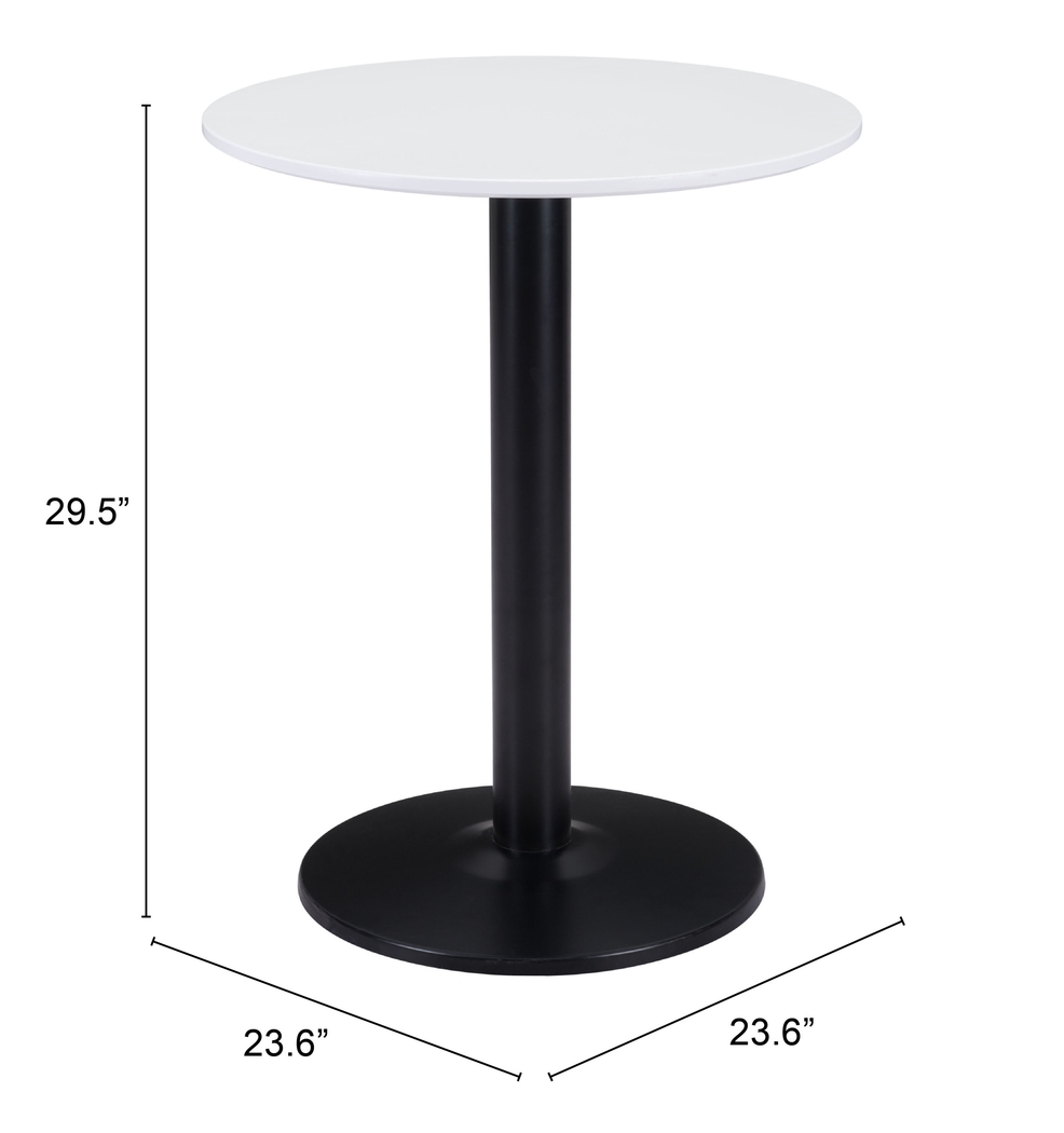 Thisbe White Round Bistro Table - Thumbnail - Image 4