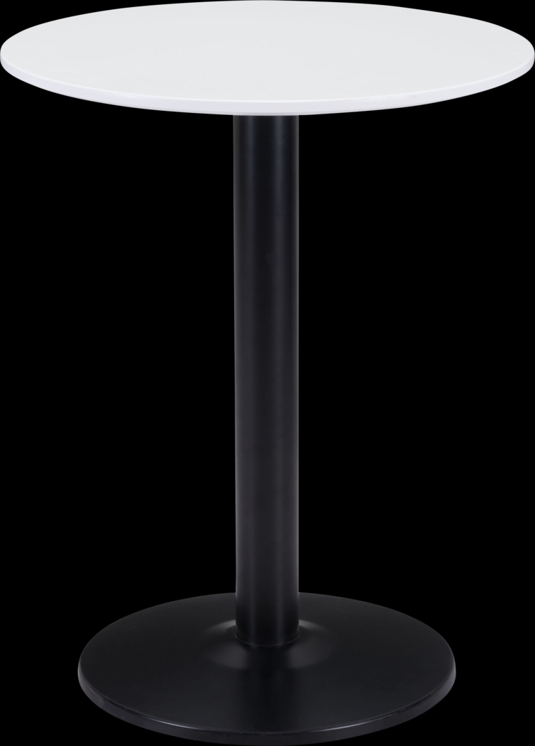 Thisbe White Round Bistro Table - Thumbnail - Image 1