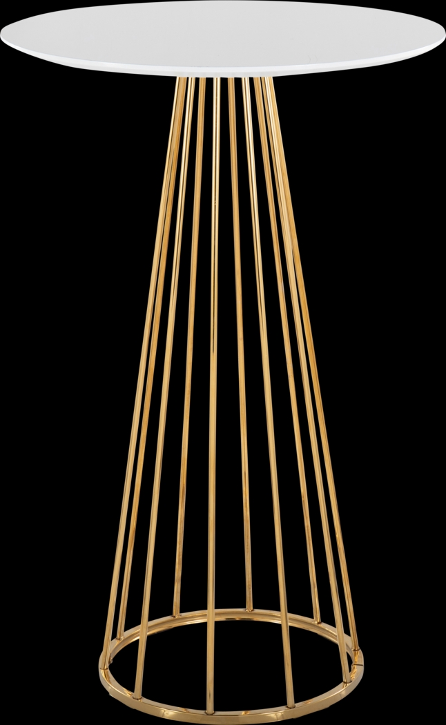 Thissa I White Bar Height Table - Thumbnail - Image 1