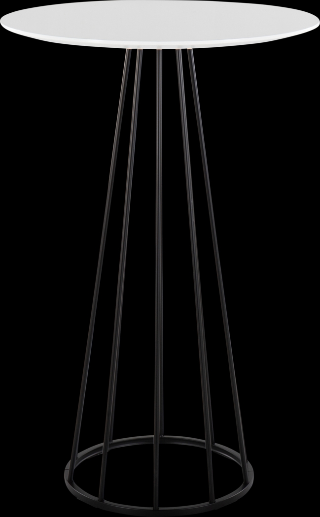 Thissa II White Bar Height Table - Thumbnail - Image 3