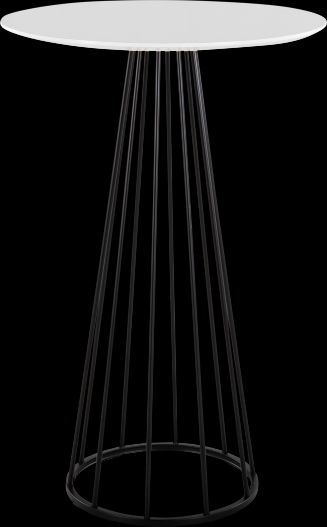 Thissa II White Bar Height Table - Thumbnail - Image 1