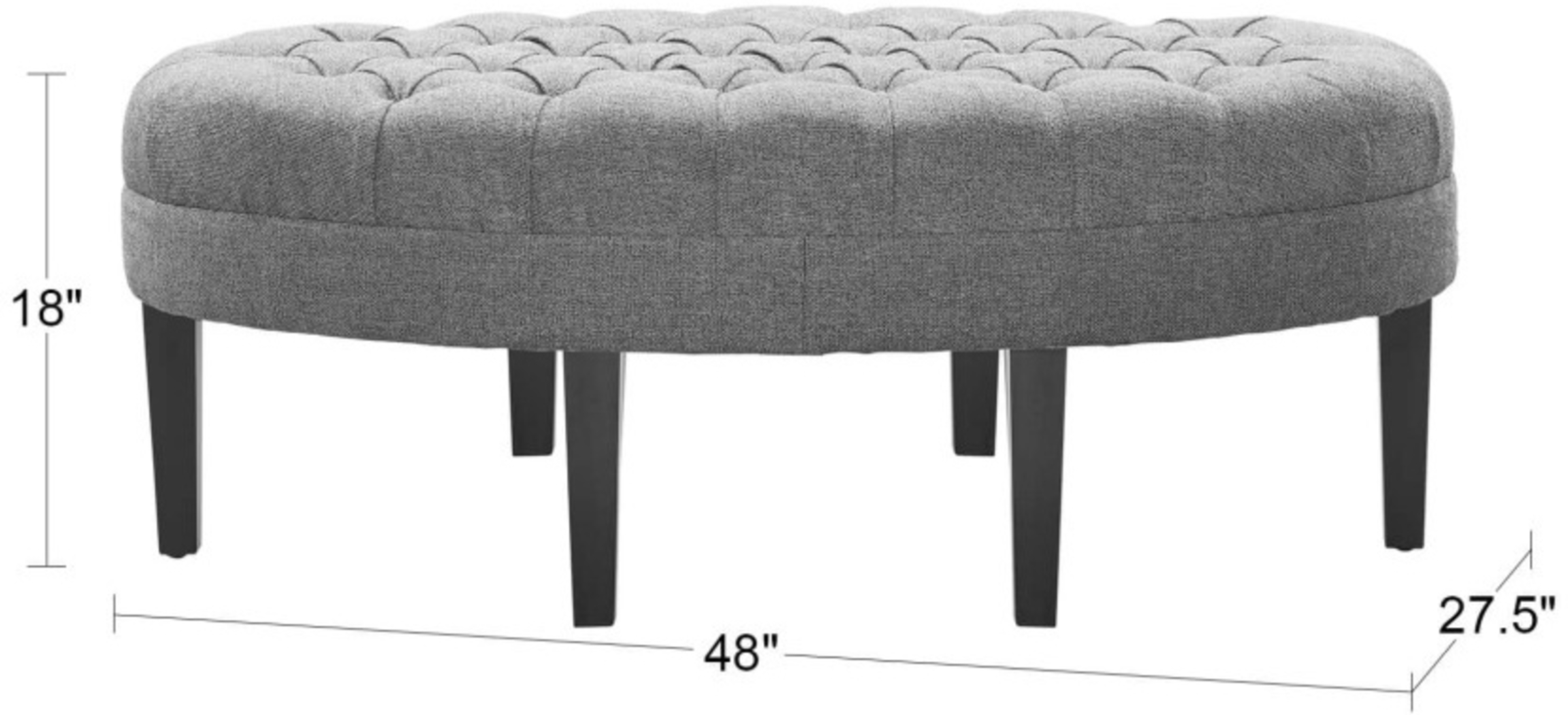 Thistlecroft Linen Ottoman - Thumbnail - Image 4