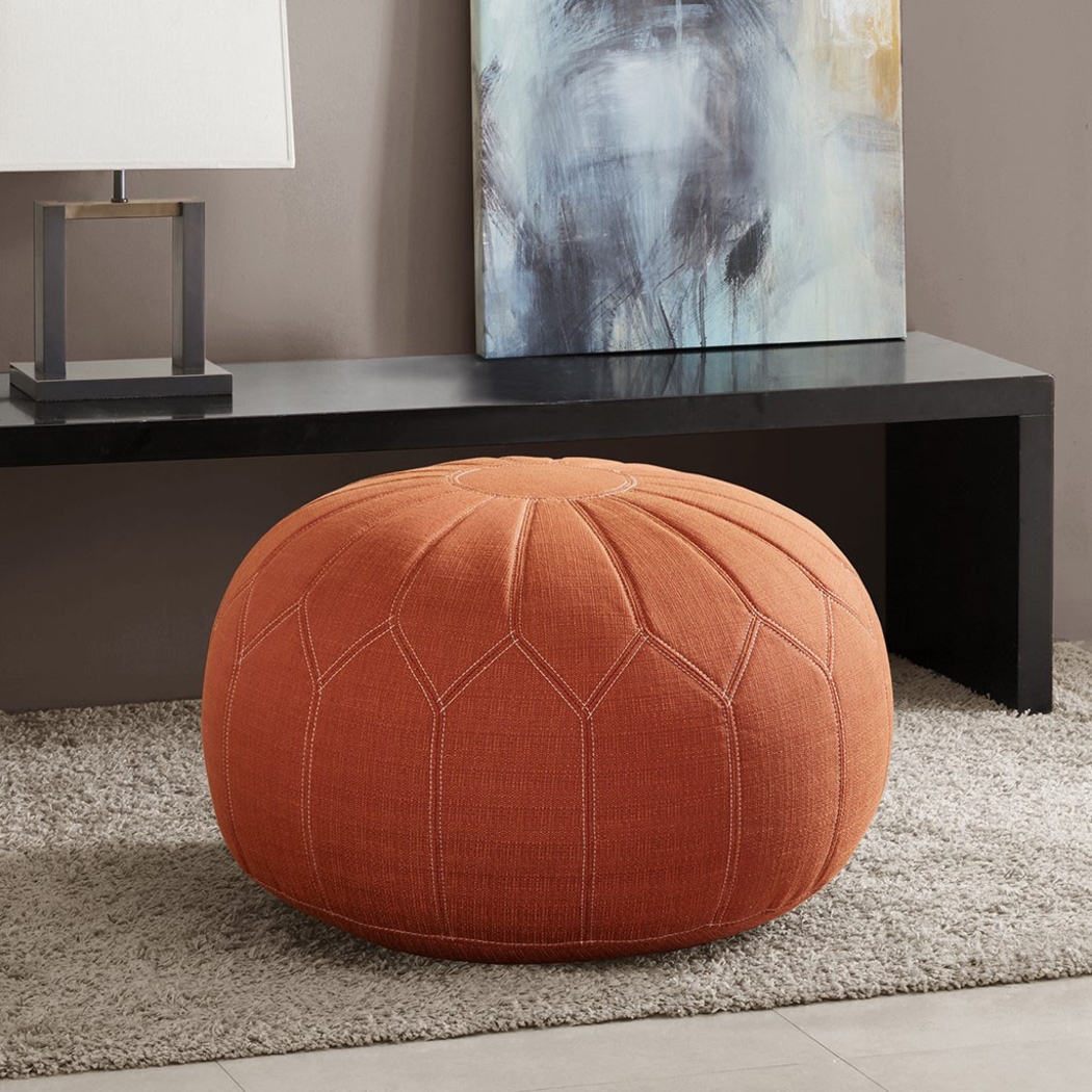 Thistlemont Orange Ottoman - Thumbnail - Image 3