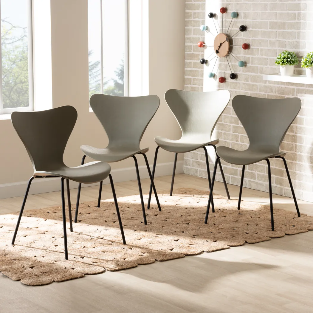 Thistlewood Beige Side Chair, Set of 4 - Thumbnail - Image 2