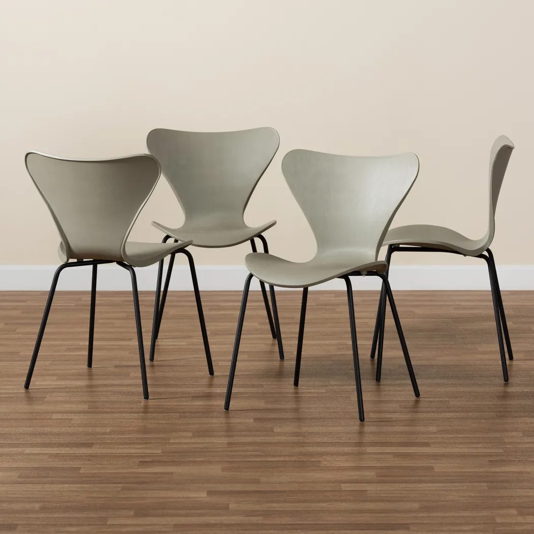 Thistlewood Beige Side Chair, Set of 4 - Thumbnail - Image 6