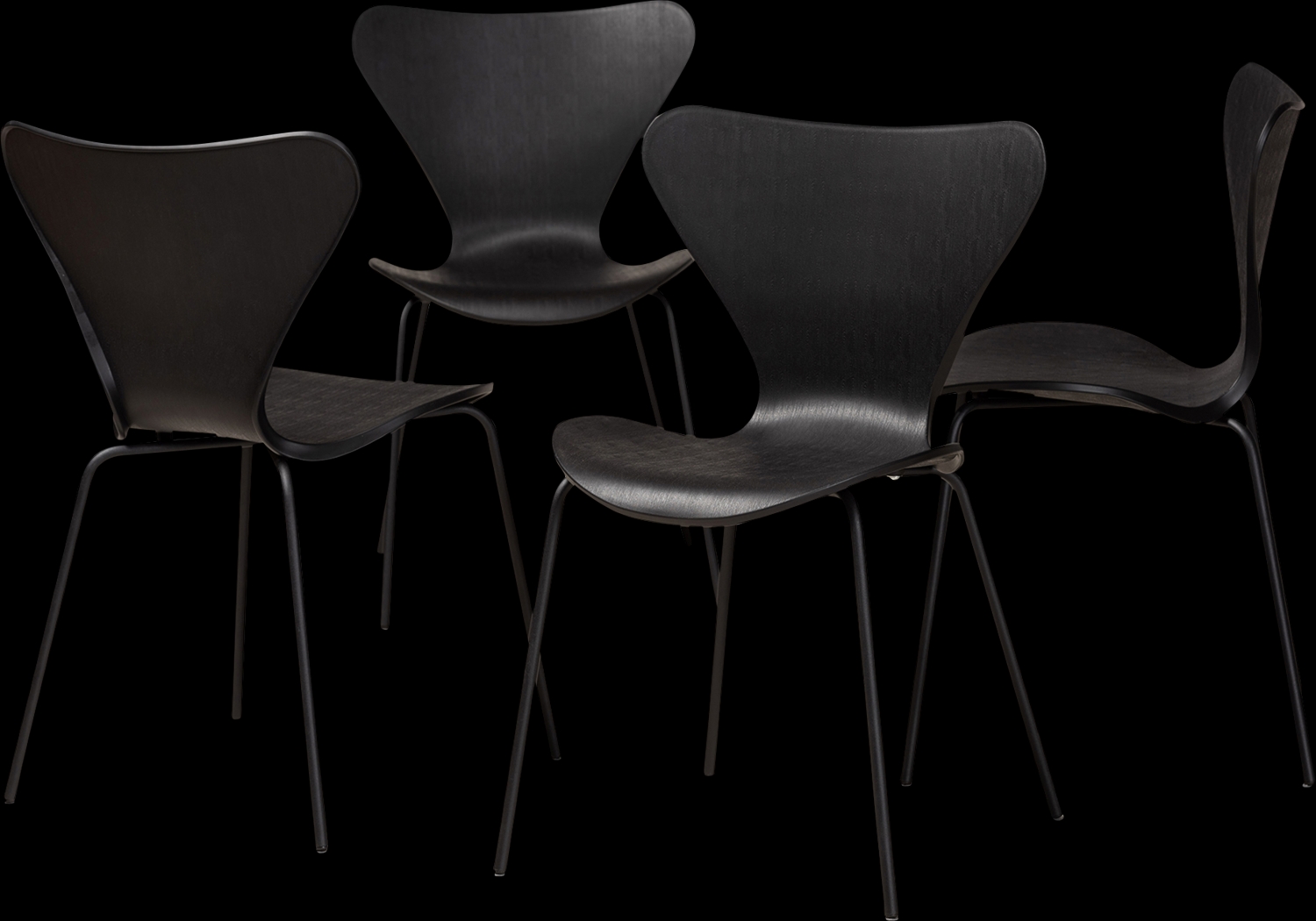 Thistlewood Black Side Chair, Set of 4 - Thumbnail - Image 1