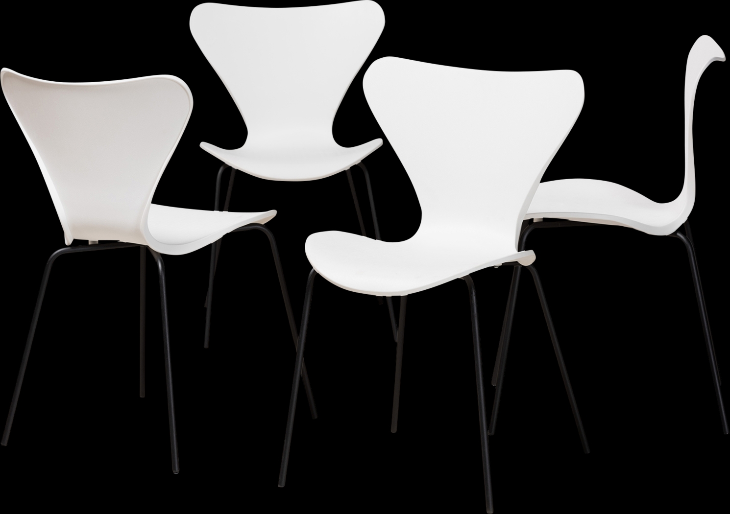 Thistlewood White Side Chair Set of 4 - Thumbnail - Image 1