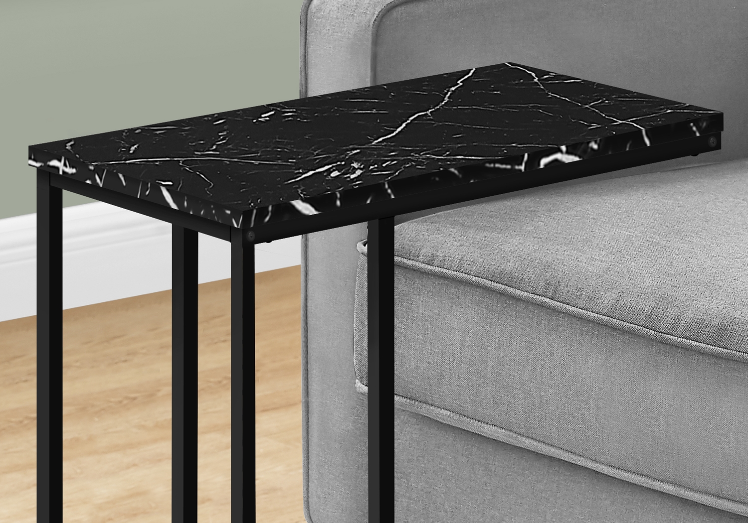 Thornewood Black Marble Side Table - Thumbnail - Image 2