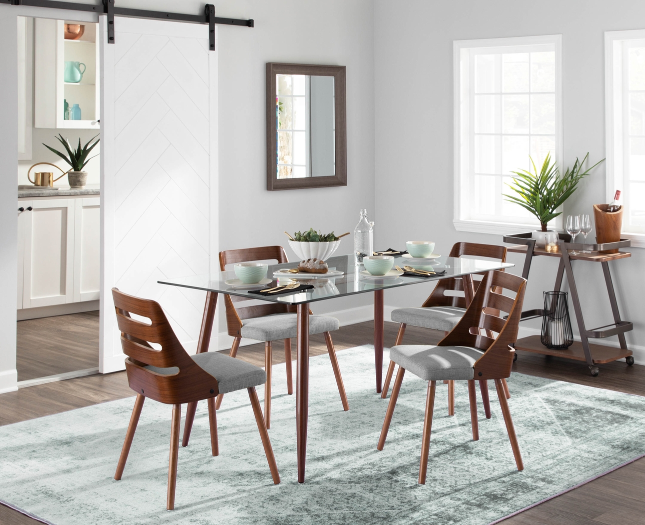 Thornwood Gray Dining Chair, Set of 2 - Thumbnail - Image 2