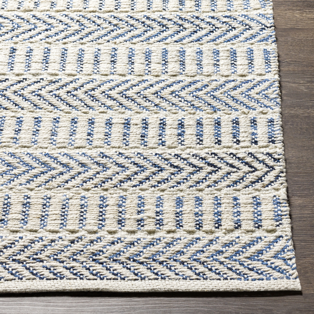 Thorpshire Blue 8' x 10' Rug - Thumbnail - Image 3