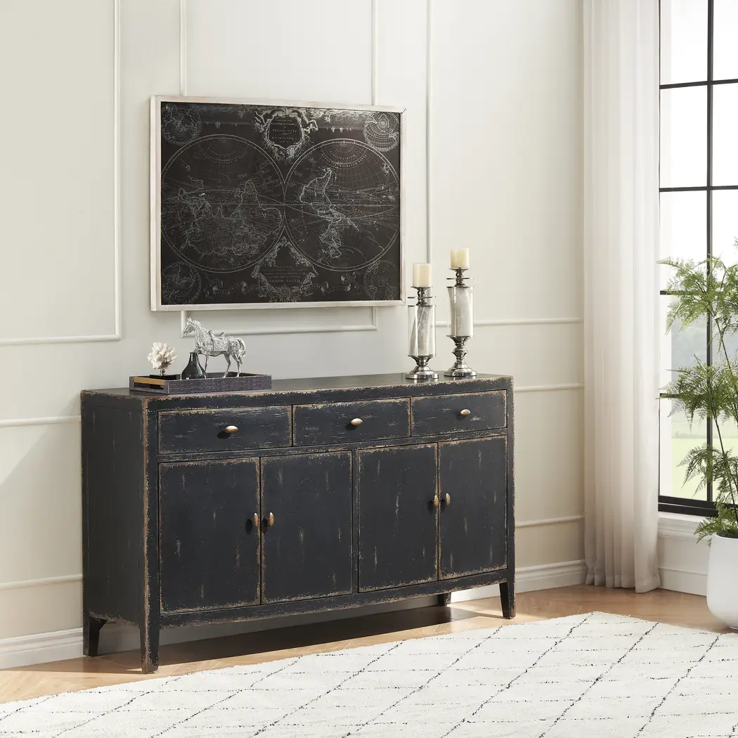 Thrall II Black Credenza - Thumbnail - Image 2