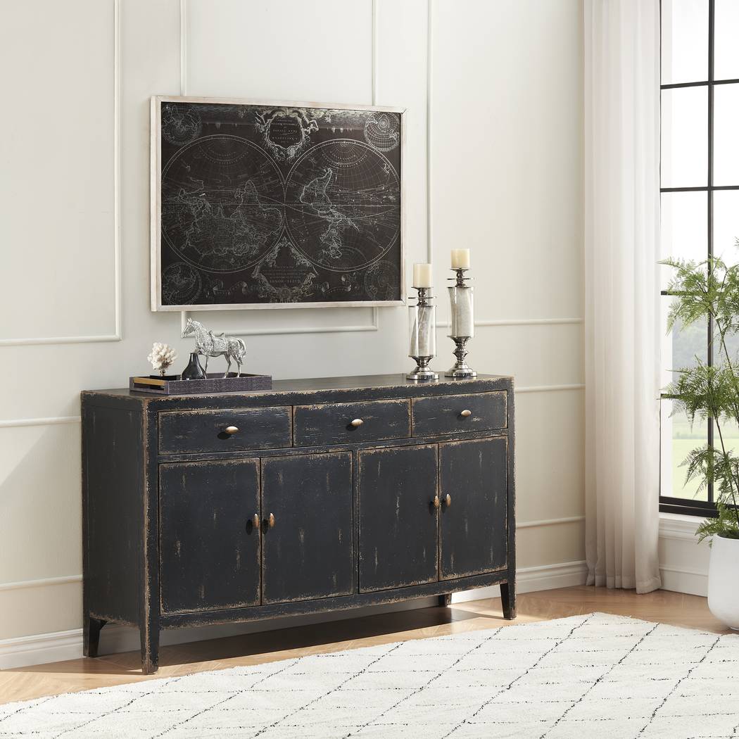 Thrall II Black Credenza - Thumbnail - Image 2