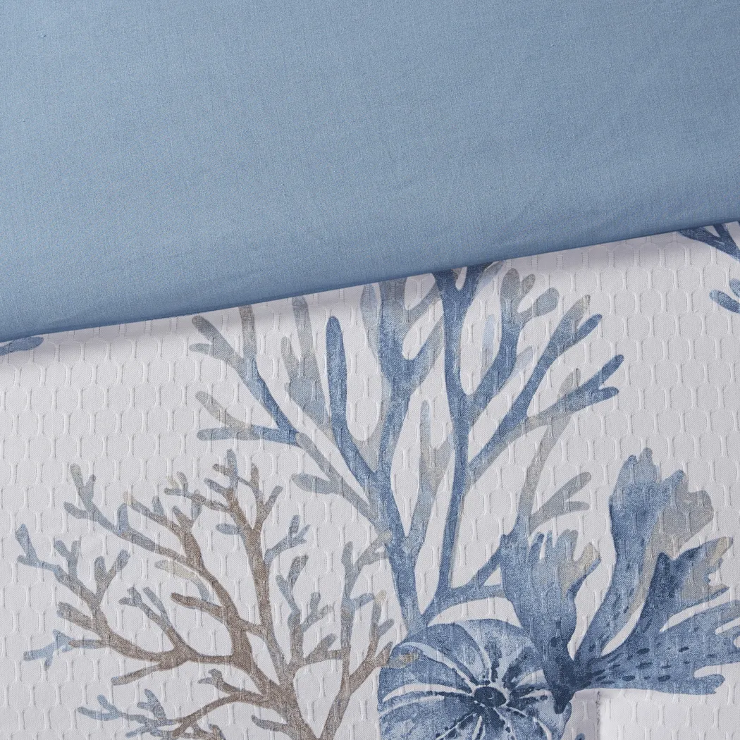 Threeawn Blue 6 Pc Full Comforter Set - Thumbnail - Image 11
