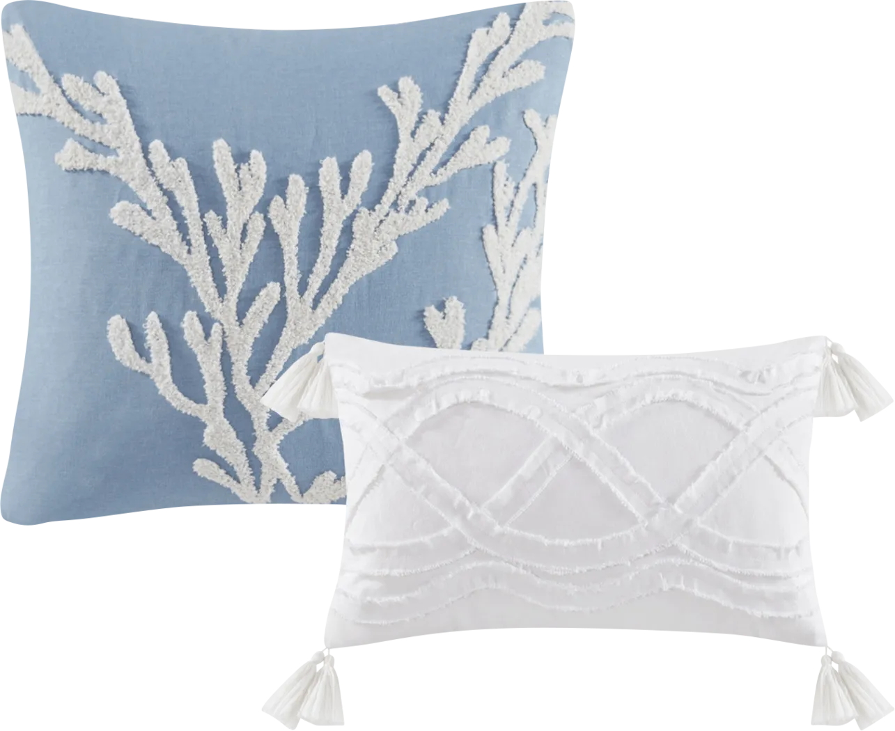 Threeawn Blue 6 Pc Full Comforter Set - Thumbnail - Image 6