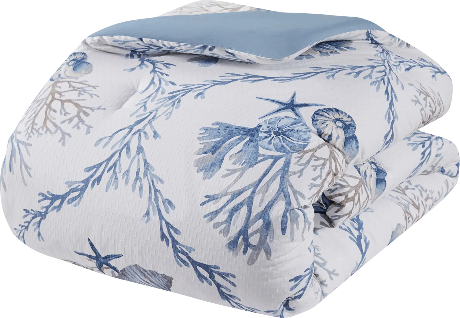 Threeawn Blue 6 Pc Full Comforter Set - Thumbnail - Image 7