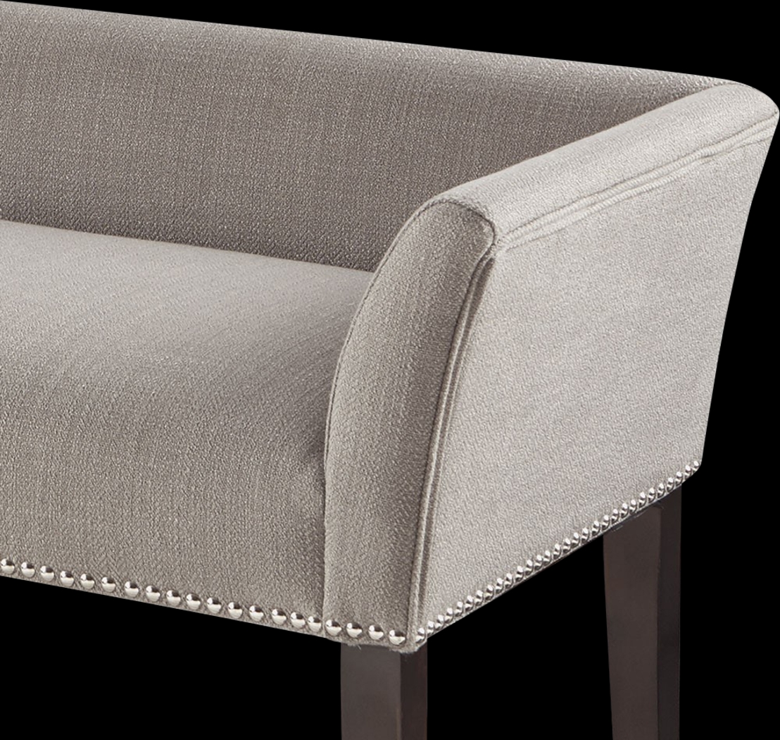 Threepine Gray Accent Bench - Thumbnail - Image 4