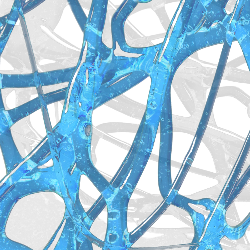 Through the Gaps I Blue Artwork - Thumbnail - Image 1