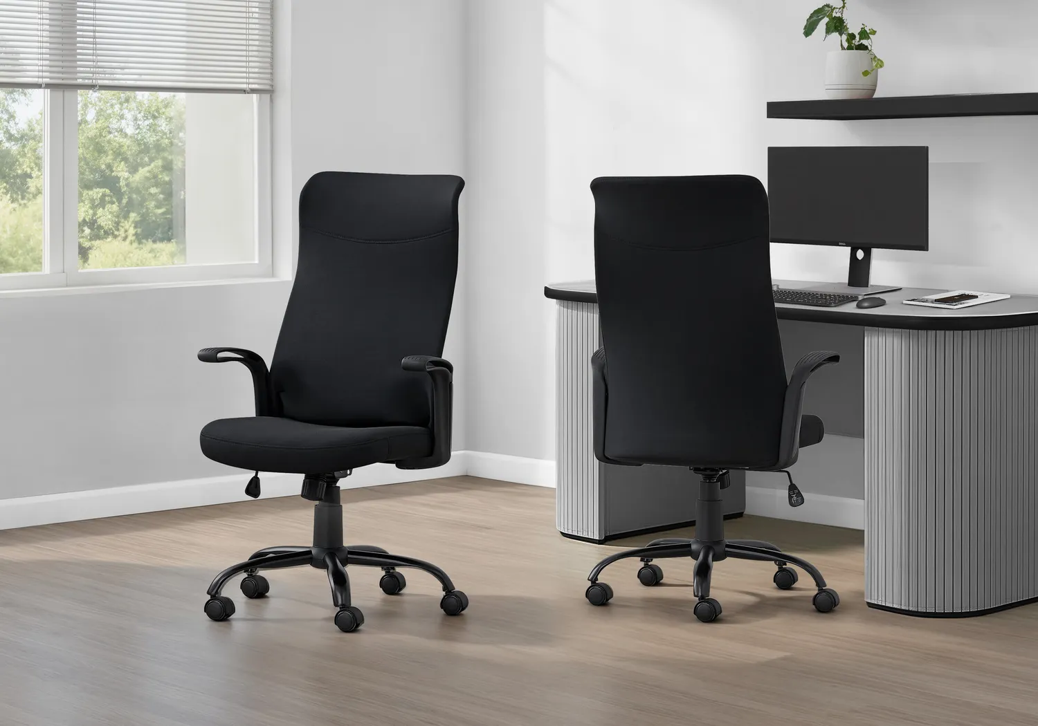 Thundershade Black Desk Chair - Thumbnail - Image 2