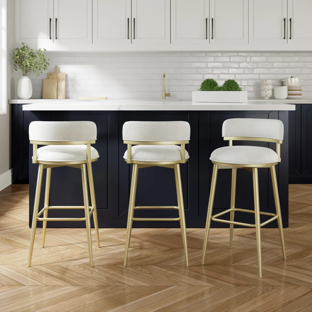 Thyia Beige Adjustable Stool - Thumbnail - Image 6