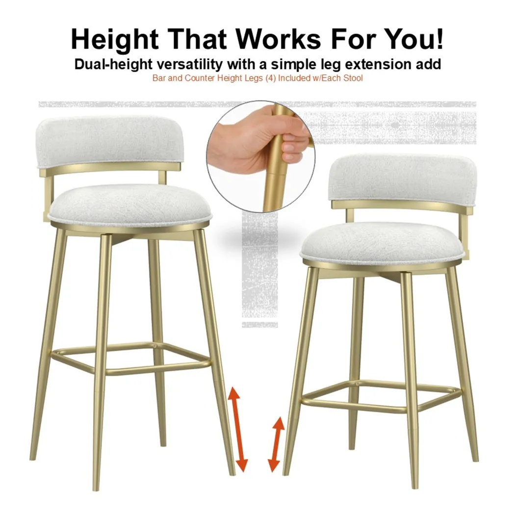 Thyia Beige Adjustable Stool - Thumbnail - Image 27