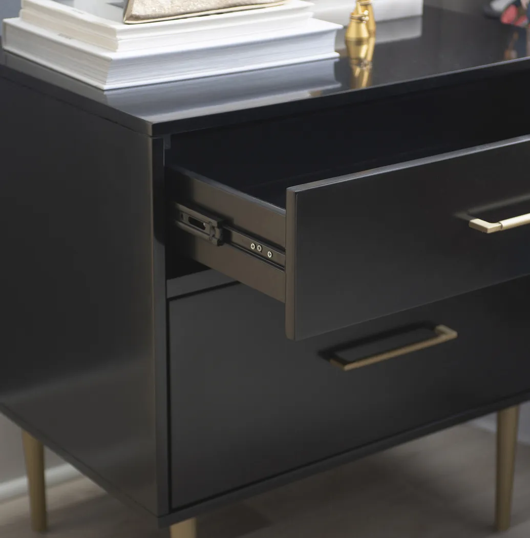 Thyson Black Nightstand - Image 11