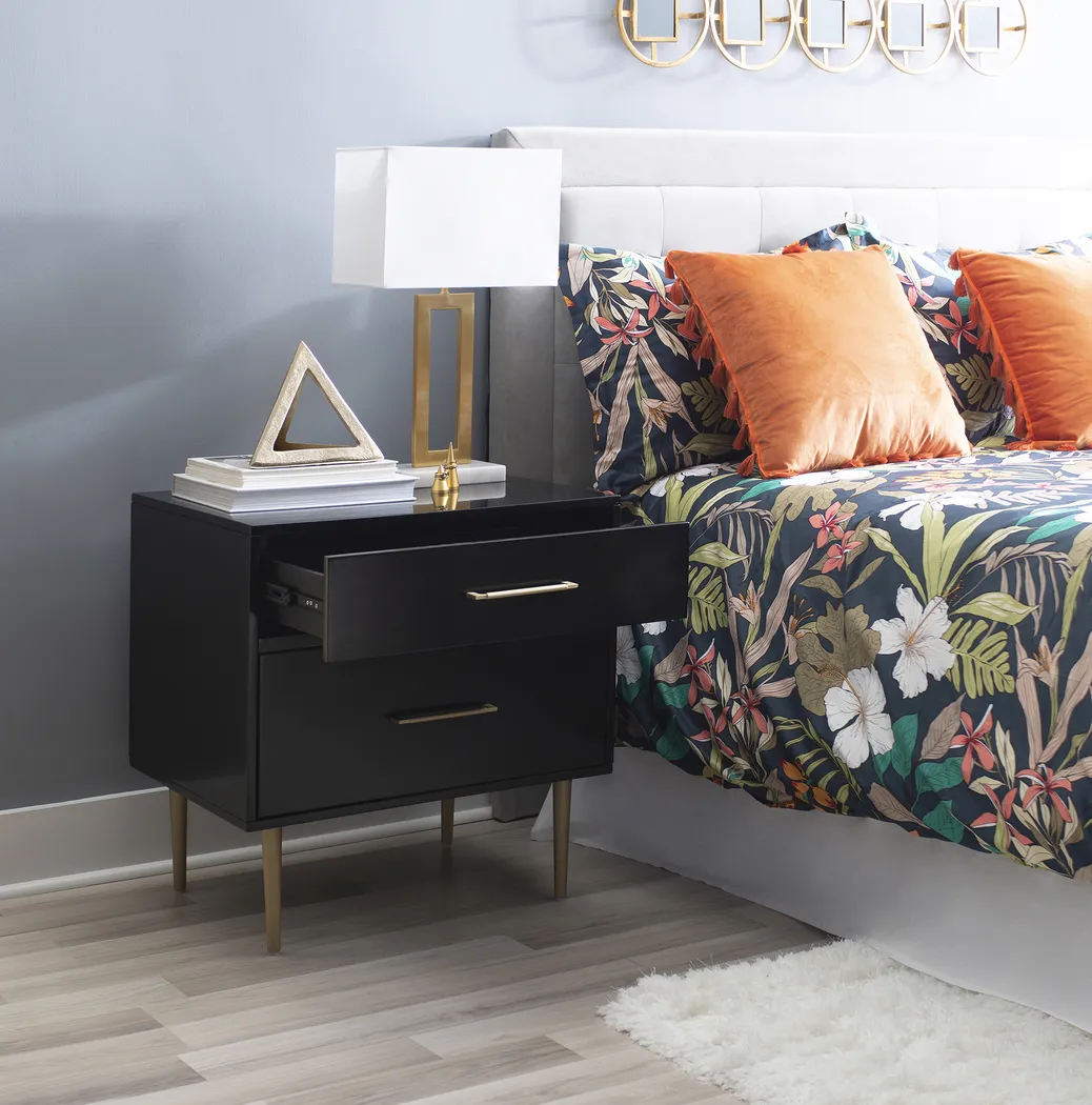 Thyson Black Nightstand - Image 12