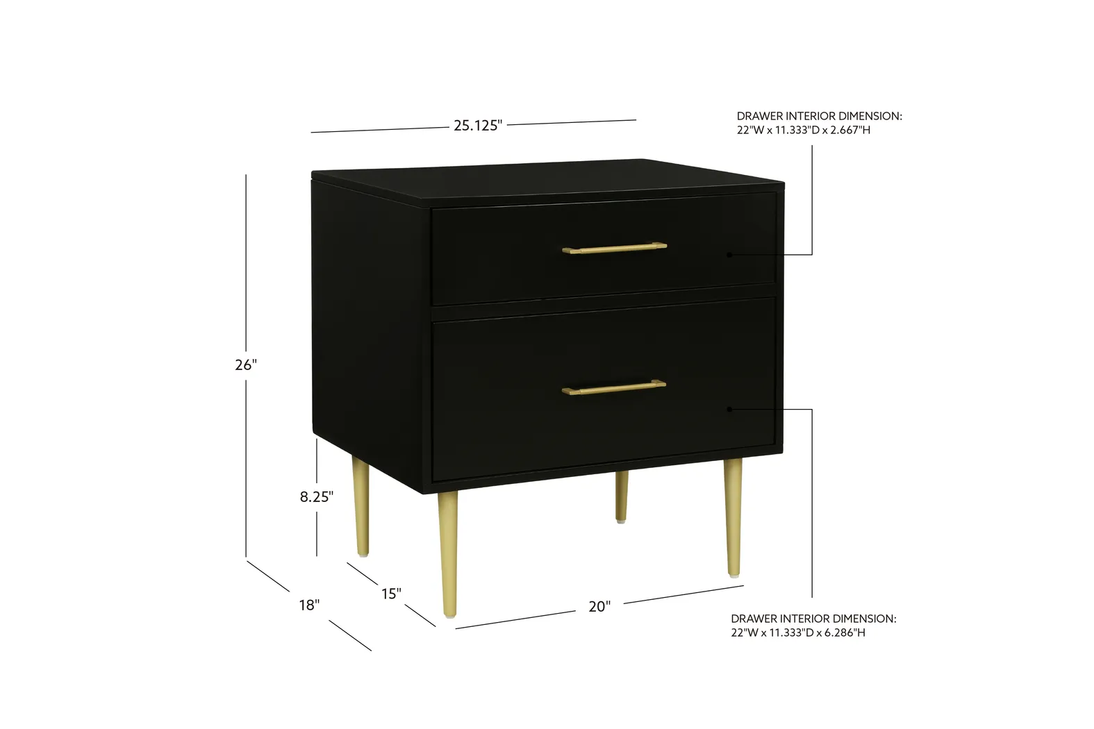 Thyson Black Nightstand - Image 14