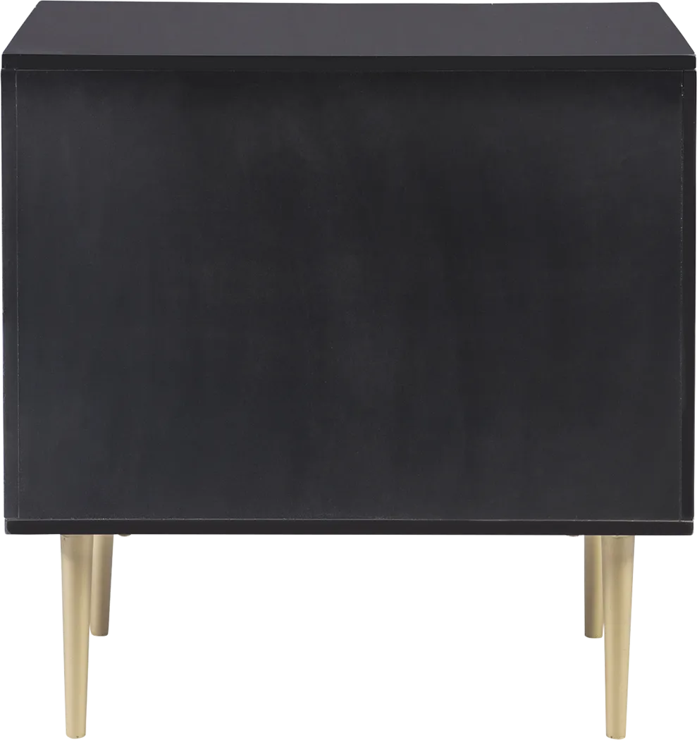 Thyson Black Nightstand - Image 5