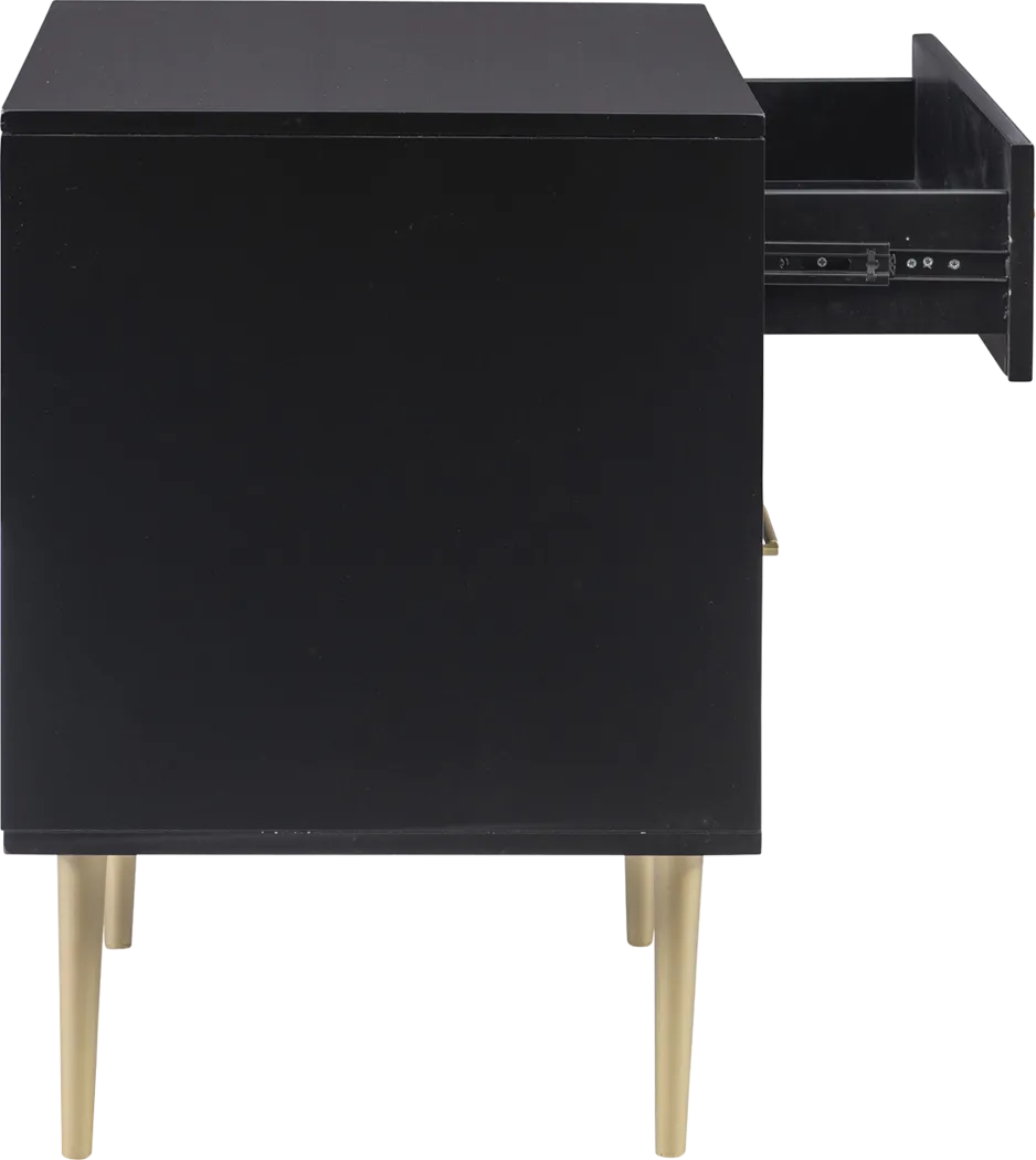 Thyson Black Nightstand - Image 7