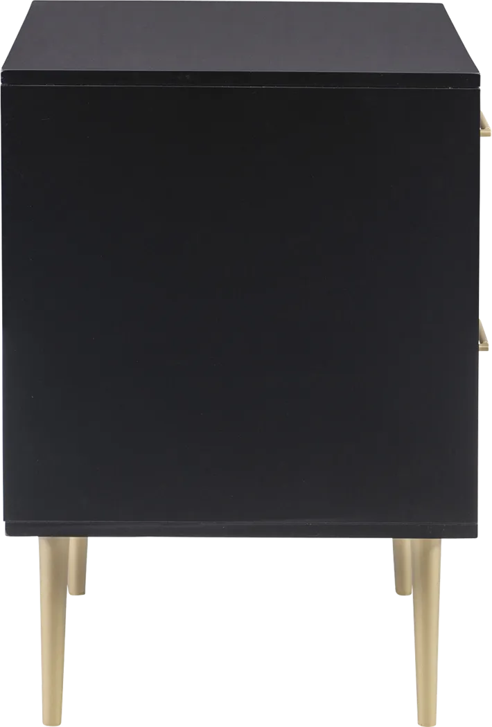 Thyson Black Nightstand - Image 8