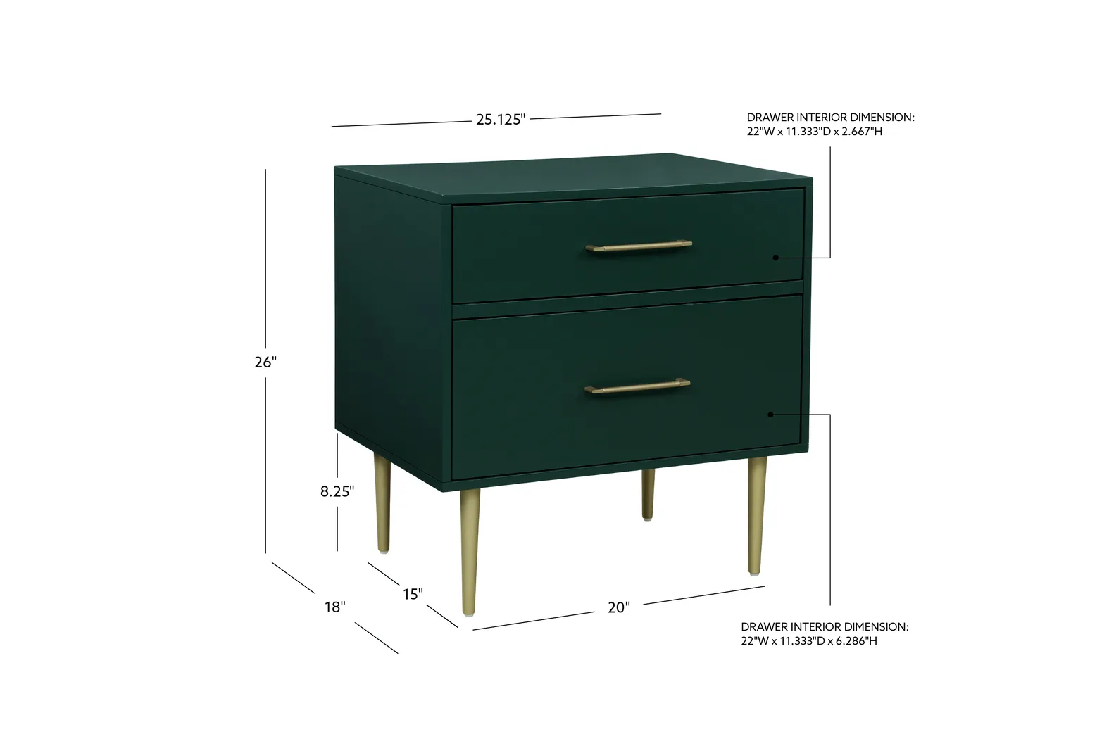 Thyson Green Nightstand - Image 14