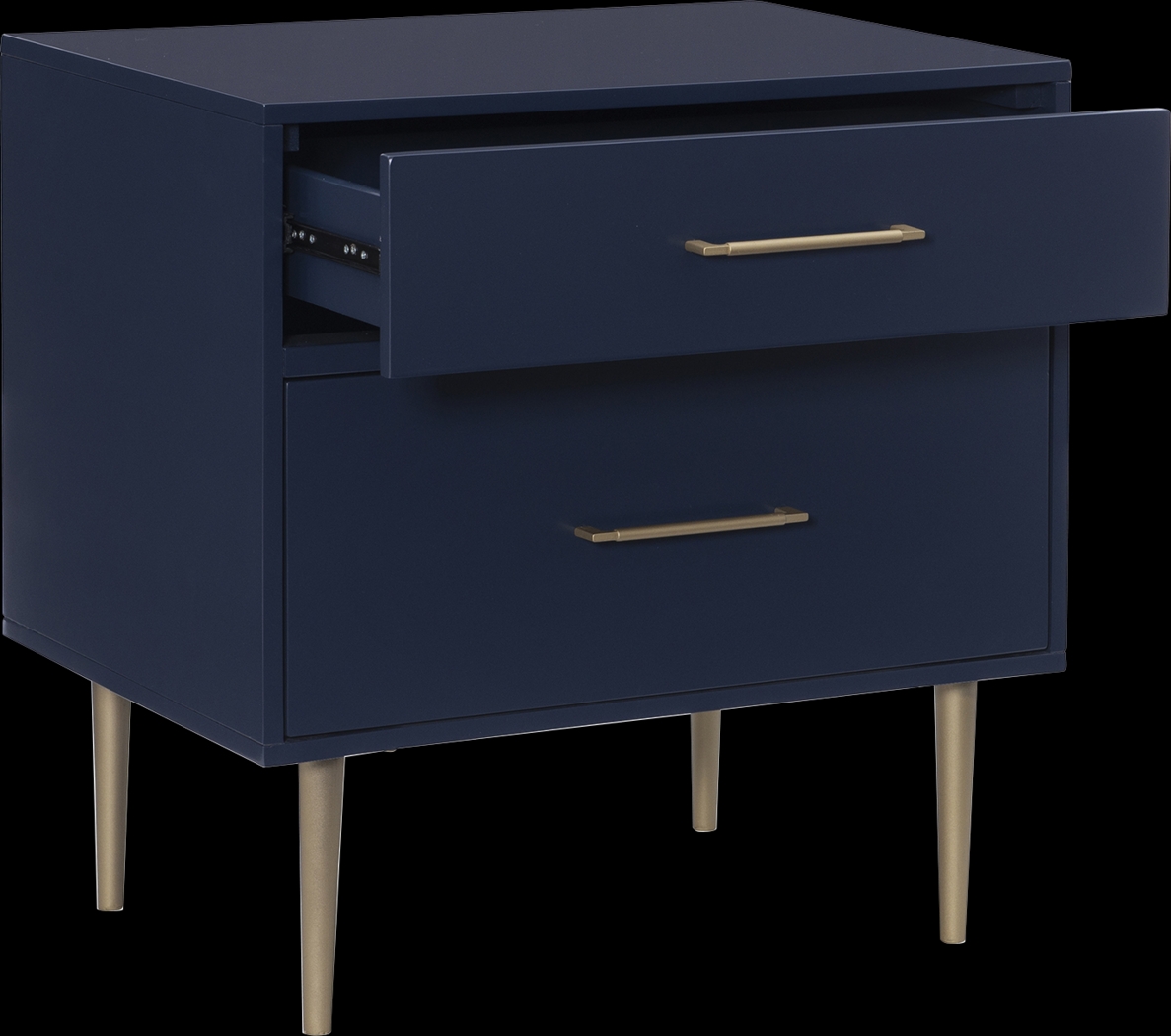 Thyson Navy Nightstand - Thumbnail - Image 4