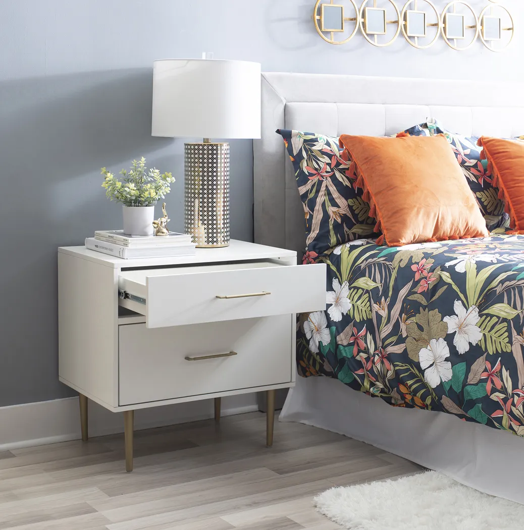Thyson White Nightstand - Image 14