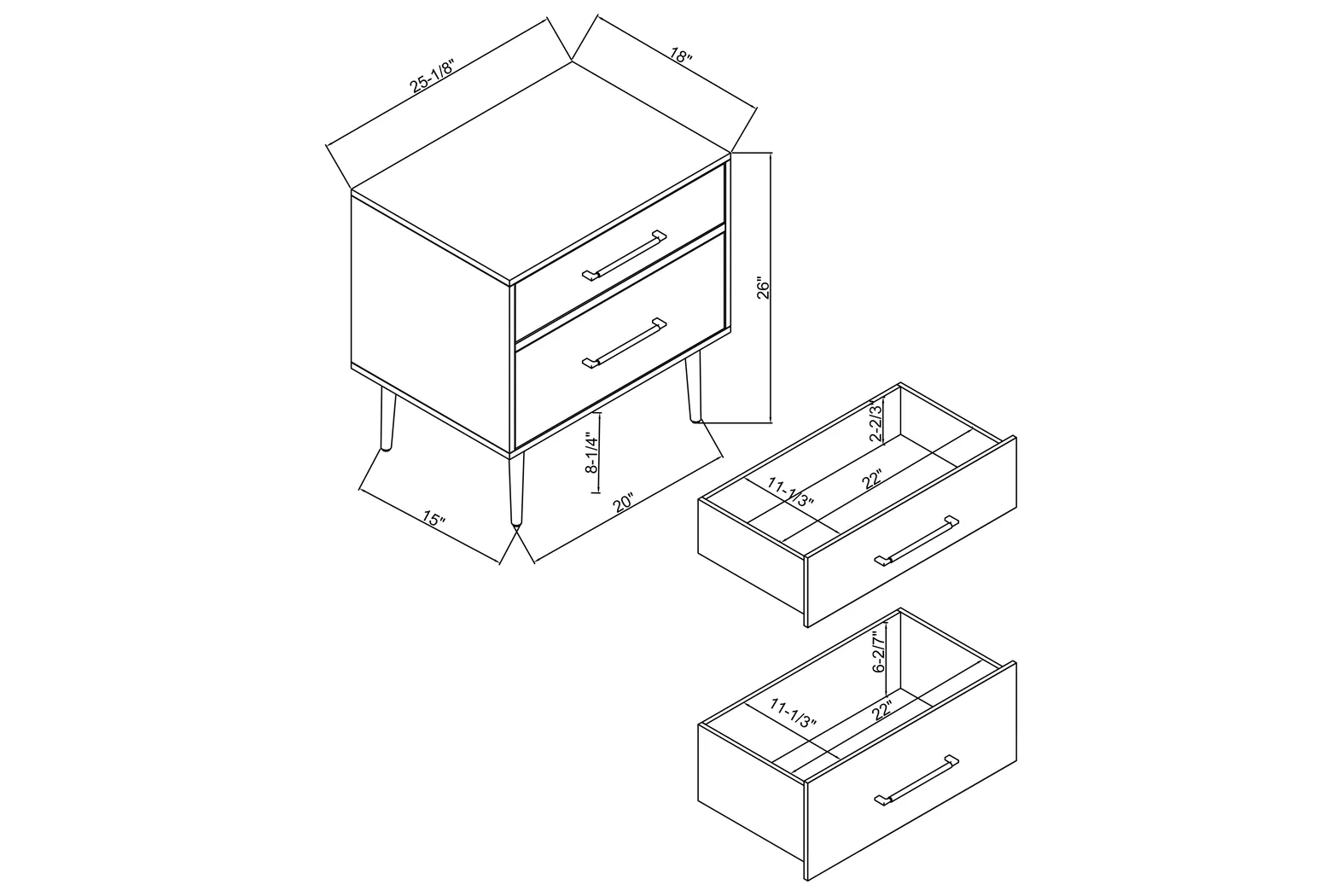 Thyson White Nightstand - Image 20