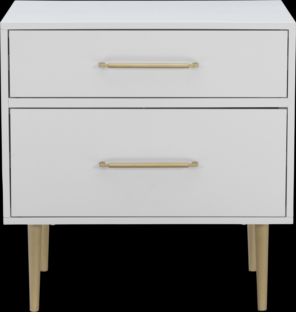 Thyson White Nightstand - Thumbnail - Image 3