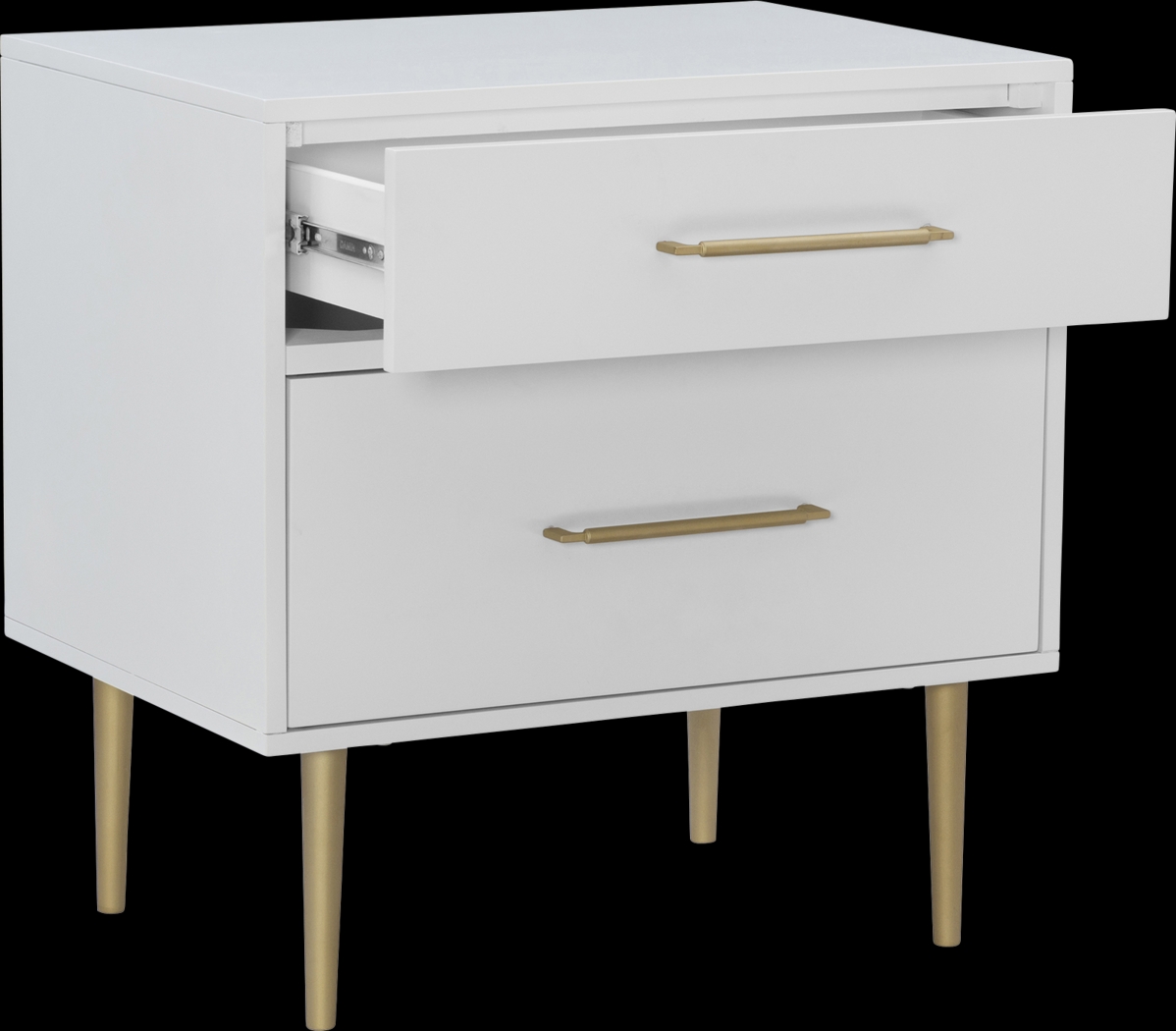 Thyson White Nightstand - Thumbnail - Image 4