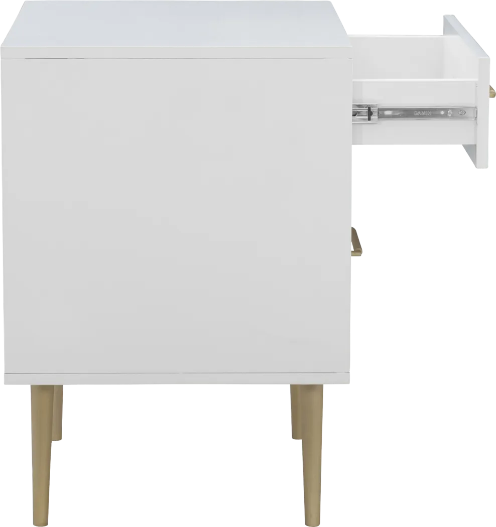 Thyson White Nightstand - Image 7