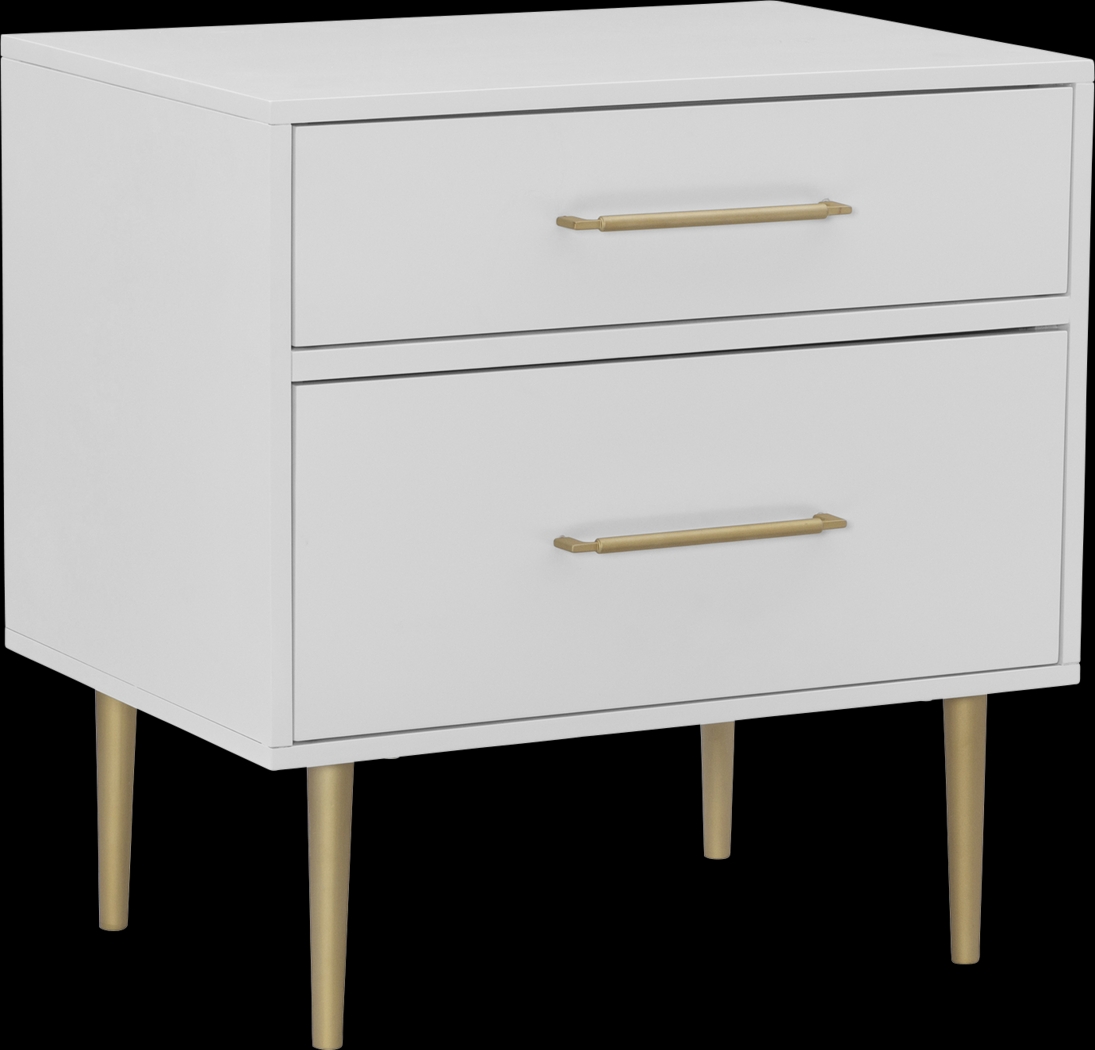 Thyson White Nightstand - Thumbnail - Image 1