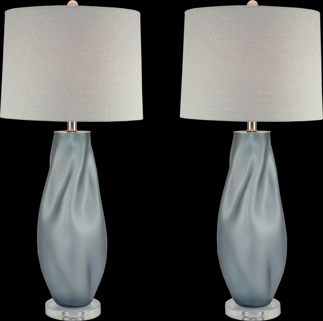 Tibby Lane Blue Table Lamps, Set of 2 - Thumbnail - Image 1