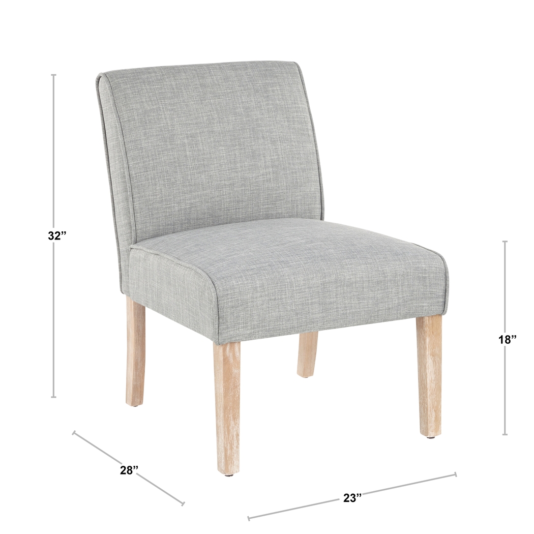 Tibwin Gray Accent Chair - Thumbnail - Image 3