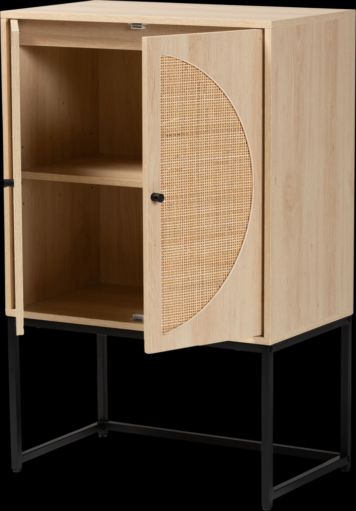 Tiche Light Brown Accent Cabinet - Thumbnail - Image 2