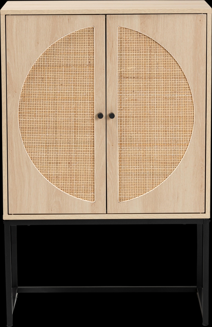 Tiche Light Brown Accent Cabinet - Thumbnail - Image 3