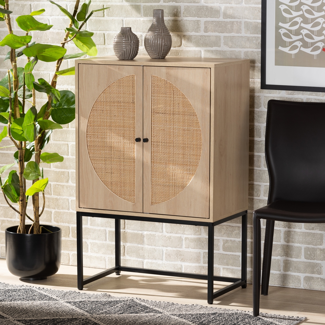 Tiche Light Brown Accent Cabinet - Thumbnail - Image 7