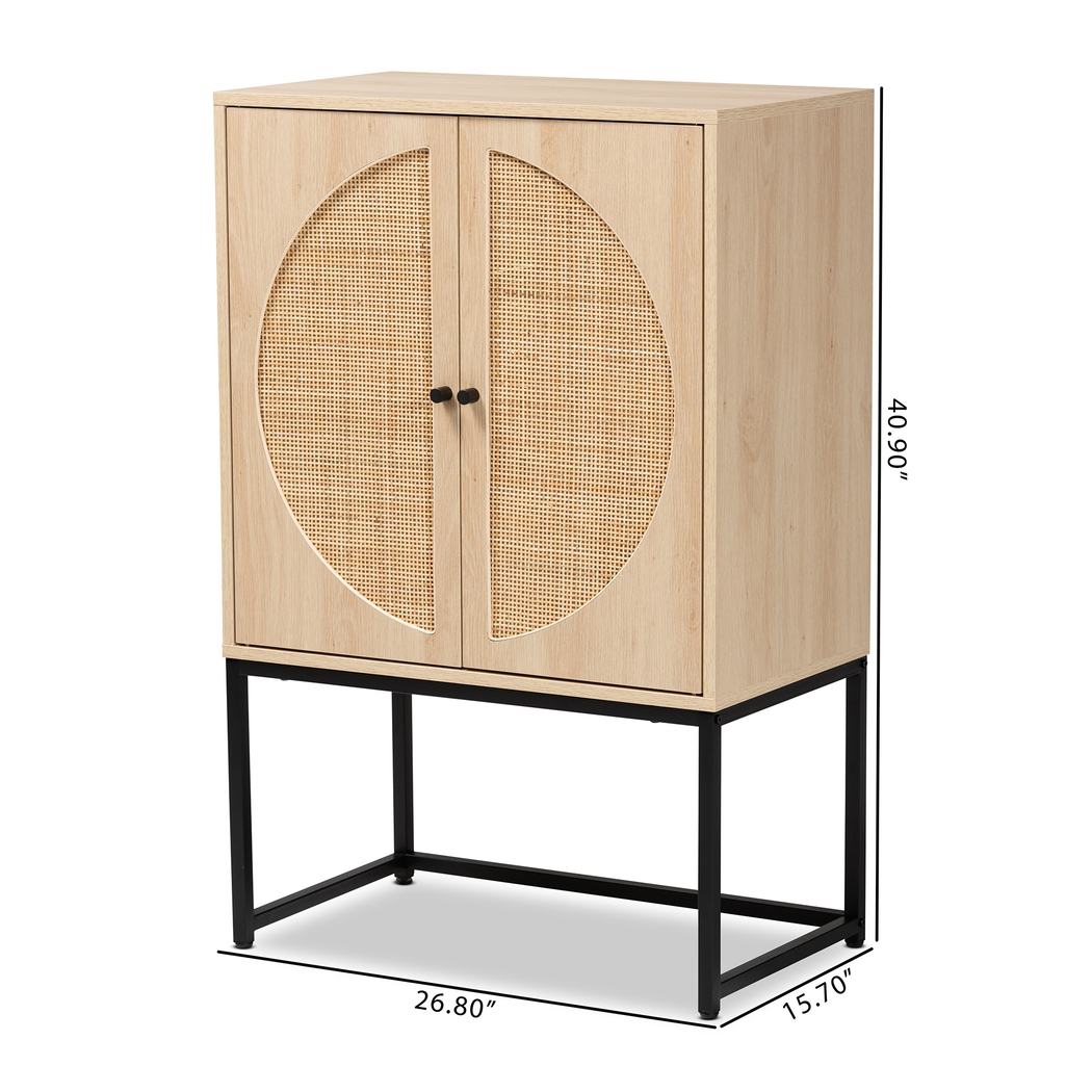 Tiche Light Brown Accent Cabinet - Thumbnail - Image 8