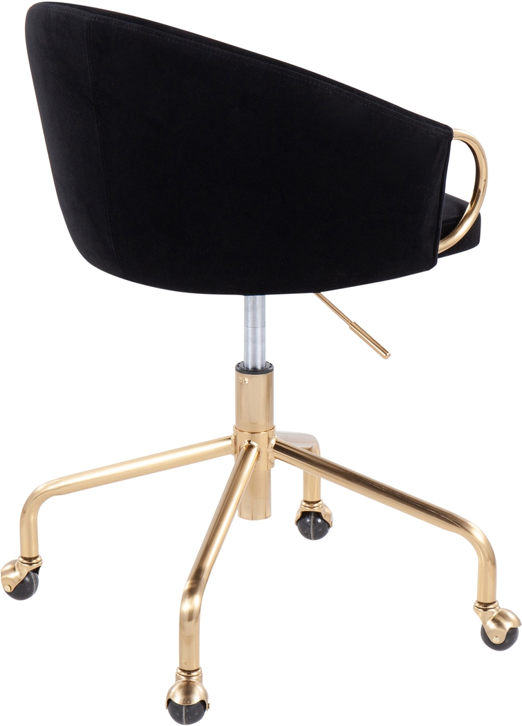 Tichester Black Office Chair - Thumbnail - Image 3