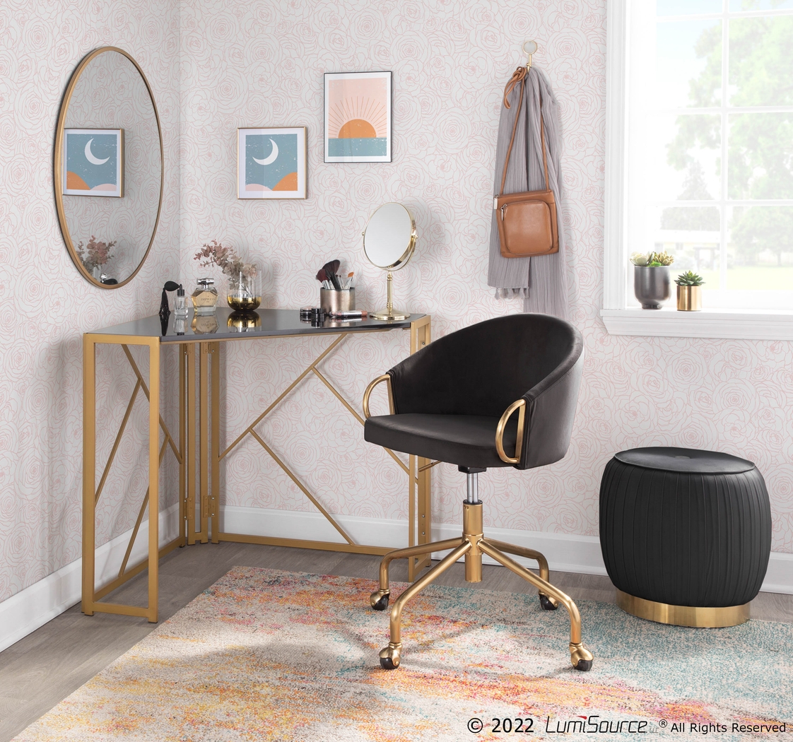 Tichester Black Office Chair - Thumbnail - Image 8
