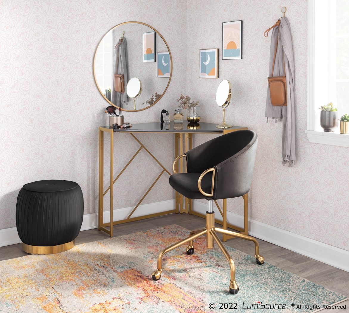 Tichester Black Office Chair - Thumbnail - Image 9