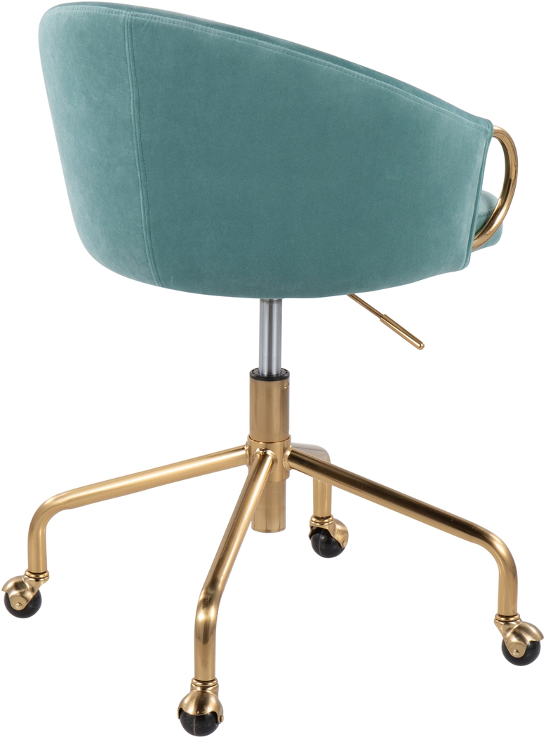 Tichester Blue Office Chair - Thumbnail - Image 3