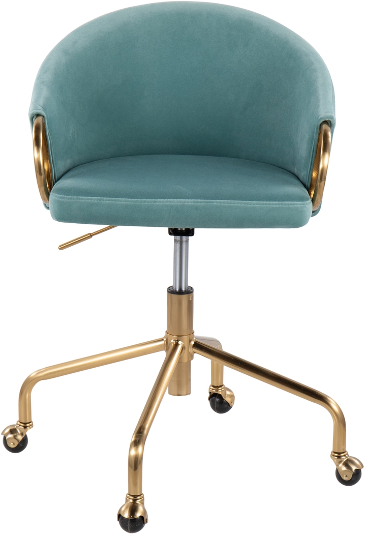 Tichester Blue Office Chair - Thumbnail - Image 5